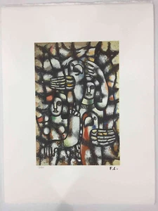 Fernand Leger Lithography off set cm 50x65 signing on plate with certificate - Picture 1 of 11