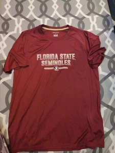 Florida State SEMINOLES GARNETT Champion Campus kurzärmeliges T-Shirt LARGE - Bild 1 von 4