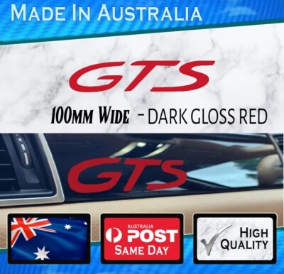 Calcomanía de tablero para Porsche Macan GTS acabado rojo brillante pegatina - juego de 2 Foto 1 de 2