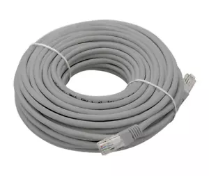 New 10m Gray Ethernet RJ45 UTP Cat5e Network Internet Lan Patch Cord Cable 1009 - Imagen 1 de 2