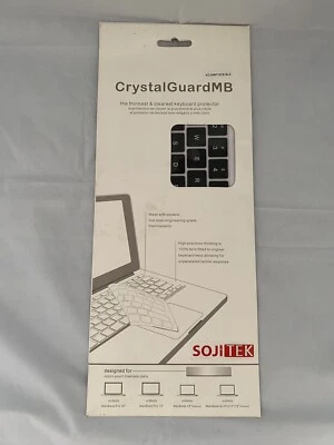 Crystal Guard MB Ultra-thin Keyboard Protector MacBook Pro Air 13" 15" Black  - Image 1 of 4