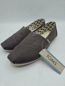 TOMS womens Alpargata Loafer Flat, Grey, 7.5 US - Picture 1 of 3
