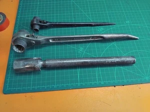 2 x Ratchet Podger Spanners & Burton 7/16"W Box Spanner F23E18573 - Picture 1 of 10
