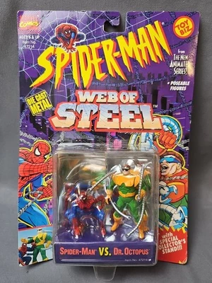 Spider-Man Web of Steel Spider-Man vs. Doc Octopus 1994 Toy Biz Foto 1 de 4