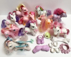 My Little Pony Lot Of 10 Ponies 2002 - 2007 All Different Some Clothing Hasbro - Picture 1 of 18