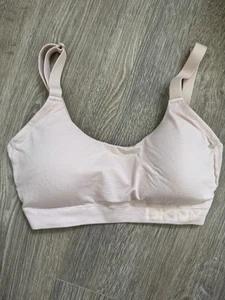 DKNY Seamless Rib Bra Light Pink Size Small Brand New - Picture 1 of 5