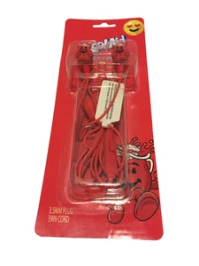 Kool-Aid Man Novelty Wired Earbuds 3.5MM PLUG 39IN CORD NIP - Picture 1 of 4