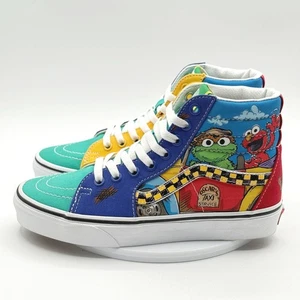 VANS X Sesame Street Sk8-Hi Oscar Taxi Sneakers Size mens 5, womens 6.5 - NEW - Picture 1 of 9