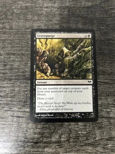 MTG 1x Gravepurge x1 LP Dark Ascension - Imagen 1 de 1