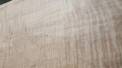 Llama Fiddleback de arce #1038 L.22&3/8" W. 8&1/4" T. 1&9/16" Foto 1 de 4