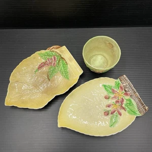 3 Carlton Ware Foxglove Apple blossom, 2leaf dishes. Made in England - Picture 1 of 21