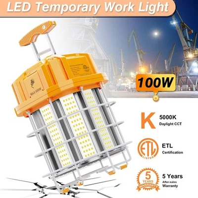 Luz LED de Trabajo Temporal 100W 5000K 14500Lm 400W/HPS Luz Colgante Construcción Foto 1 de 4