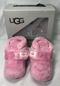 Botín Zapatilla Ugg Baby Bixbee 'Rosa' Talla 02/03 S 6-12 Meses Vellón Con Correa - Imagen 1 de 8