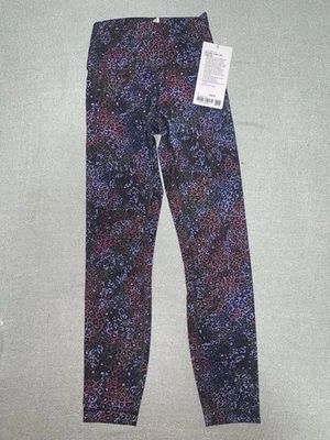 Lululemon Nuevo con Etiquetas Wunder Train High-Rise Tight 25" 4 Cosmic Leopard Multi Foto 1 de 4
