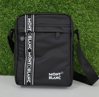 Montblanc Black Crossbody Shoulder Bag For Men - Nylon, Adjustable Strap - Image 1 of 4