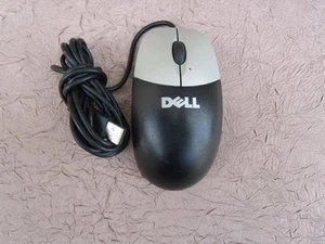 Dell Mouse - DP/0DJ301 USB Wired Optical Mouse. BLACK/GREY .TESTED/ WORKING - Picture 1 of 3