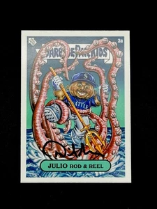 Julio Rod & Reel #3a Topps Garbage Pail Kids x MLB Artist David Gross Auto - Picture 1 of 3