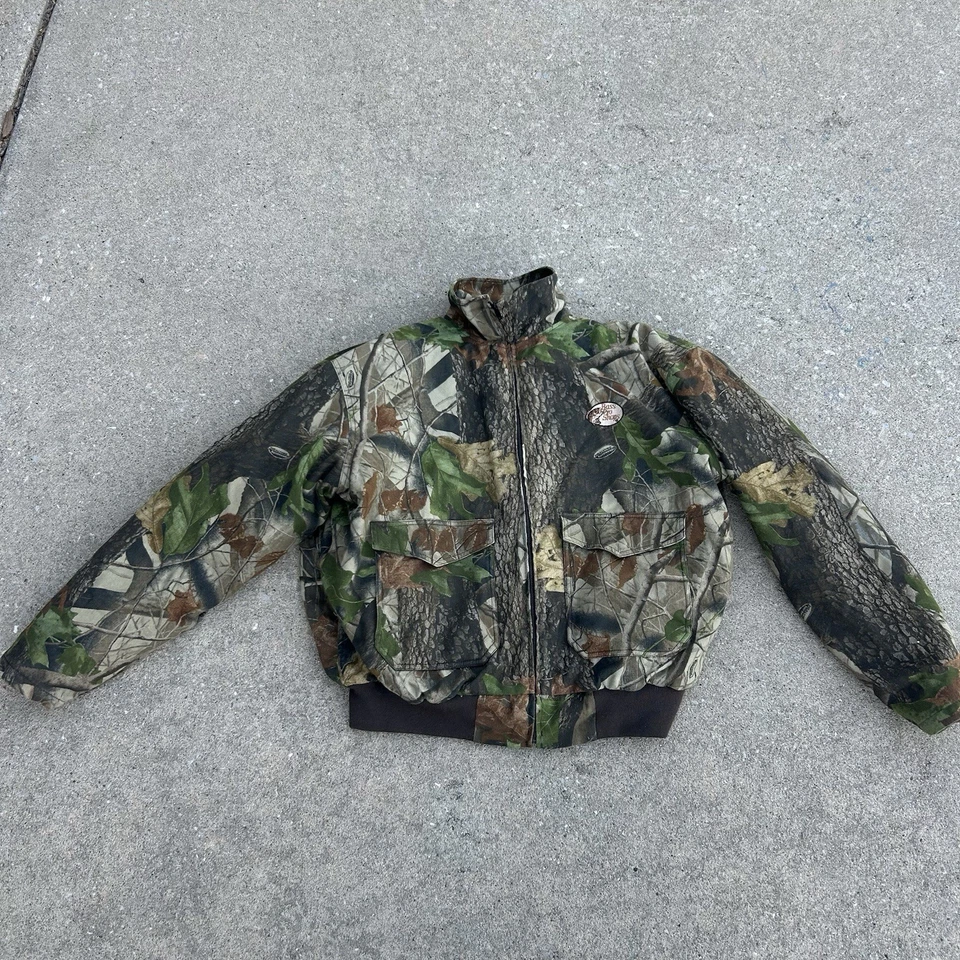 RedHead Mens XL Camo Mossy OaK Hunting Coat W/ Detachable Liner Full Zip - Image 1 of 4