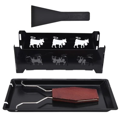 Mini Cheese Raclette Grill With Black Handle Rectangular Bakeware Cheese Ba DW - image 1 of 4