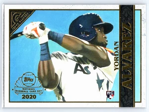 2020 Topps Gallery YORDAN ALVAREZ GP-9 National Baseball Card Day Rookie - Picture 1 of 2