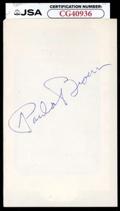 Paul Brown JSA Coa Vintage Signed 3x5 Index Card Autograph - Picture 1 of 1