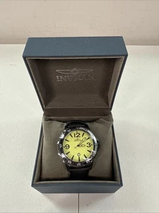 Invicta Specialty Black 38439 Quartz 45Mm Green Dial w/Date Men's Watch - Picture 1 of 6
