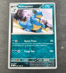 Pokemon 151 Nidoqueen Uncommon Card 031/165 NM - Picture 1 of 1