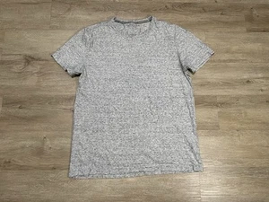 Banana Republic Shirt Mens Sz L Heathered Gray Soft Wash Short Sleeve Crew Neck - Picture 1 of 6