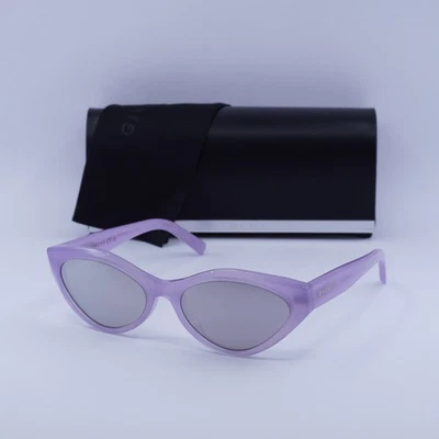 Óculos de sol Givenchy GV40025U 78C violeta/cinza brilhante com espelho prata 56-15-140... - Imagem 1 de 4