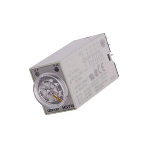 H3YN-21 DC24 Time Relay 0.1min-10h DPDT 250VAC/5A 24VDC Socket -10-50°C OMRON - Picture 1 of 1