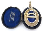 1923 SUPER RARE Sterling Silver Northern China Large Masonic FOB / Original Box