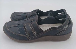 Clarks Cloudsteppers Sillian Stork Slip On Flats Shoes Black Faux Leather Sz 7M - Picture 1 of 7