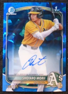 2025 BOWMAN CHROME SAPPHIRE EDITION 1ST SHOTARO MORII CPSA-SM AUTO #D 199/199 - Picture 1 of 2