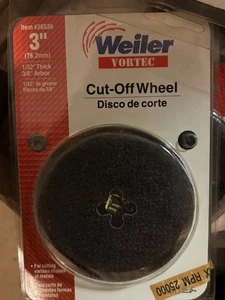 25- NOS Weiler Vortec 36536 Cut-Off Wheel, 3"X1/32"X3/8" - Picture 1 of 3