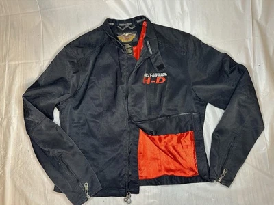 Harley Davidson Canvas Jacket Black Red Lining Women’s XL - Image 1 of 4