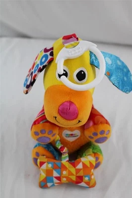 8"LAMAZE CLIP & GO BARKING BODEN INFANT TOY DOG,BARKS,SOUND,SENSORY,CRINKLE,PLUS - Image 1 of 4