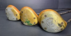 Left Handed Karsten Ping Zing Blonde Wood Golf Club Set 1, 3 & 5 LH KT-M Shaft - Picture 1 of 24