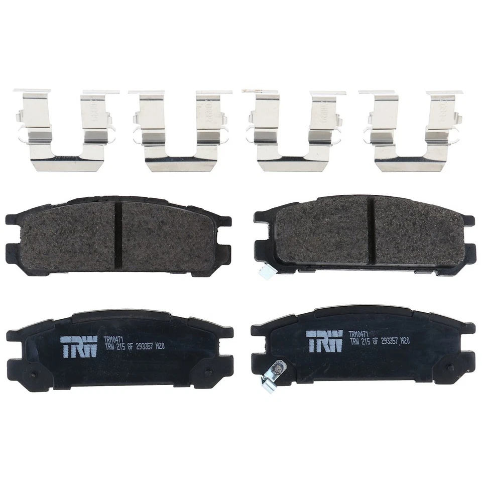 TRM0471 TRW Brake Pad Sets 2-Wheel Set Rear for Subaru Legacy Impreza SVX 92-97 - Image 1 of 1