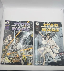 CLÁSICO STAR WARS - UNA NUEVA ESPERANZA # 1-2 US Comics 1994 Art Adams, Adam Hughes CVRS. - Imagen 1 de 3
