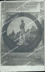 bo751 AK Komitee für Ehrungen an Giuseppe Mazzini in Genua - Bild 1 von 2