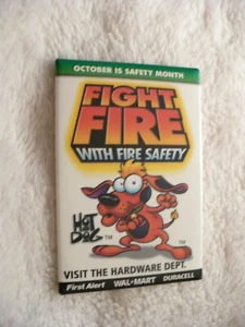 OD- WAL MART OCTOBER IS FIRE SAFETY MONTH FIRST ALERT DURACELL PIN #25966 - Picture 1 of 8
