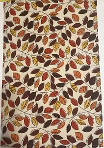 Crate & Barrel Scattered Leaves Dish Towels Set Of 2 - Picture 1 of 6