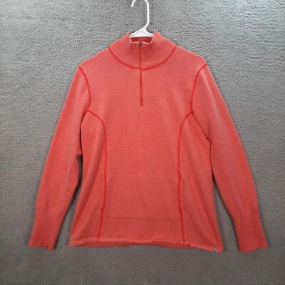 Eddie Bauer Suéter Mujer Grande Naranja Sudadera Preppy Exterior Camping Foto 1 de 4