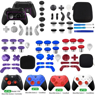 For XBOX ONE ELITE Series 2 Game Controller Joystick Cross Key Button Cap Paddle - Image 1 of 4