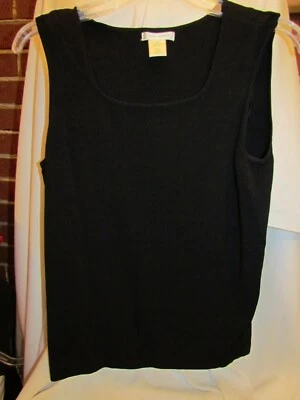 Camiseta sin mangas Laura Ashley talla mediana NEGRA para mujer mezcla de rayón MEDIANA Foto 1 de 2