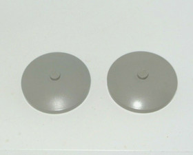 LEGO Space: 2x Disc 4 x 4 - Ref 3960 Light Grey - Set 4483 1593 6951 6970 