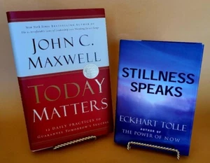 Today Matters & Stillness Speaks 2 Books From 2  Acclaimed Authors Both Hardback - Picture 1 of 5