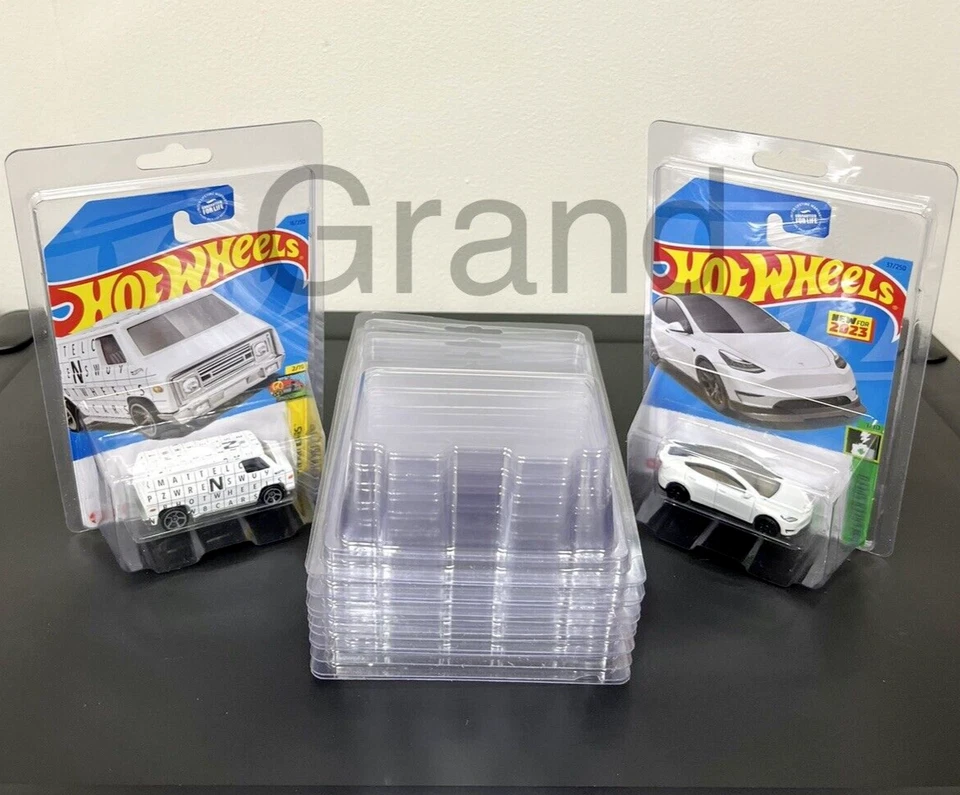 50 Protector Cases For Hot Wheels Matchbox Mainline Blister Pack FREE SHIPPING! - Image 1 of 4