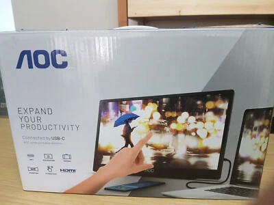 AOC I1659FWUX 15.6 inch IPS LED FHD Portable Monitor - Image 1 of 4