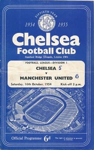 Chelsea v Manchester United 1954/1955 - Blues Championship season! - Picture 1 of 1
